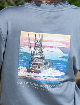 SALTWATER BOYS Offshore Boat Tee LS