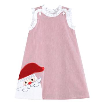 Red & White Stripe Santa Swing Dress