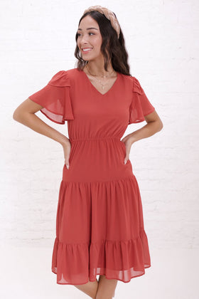 THE AMARA IN CINNAMON DRESS