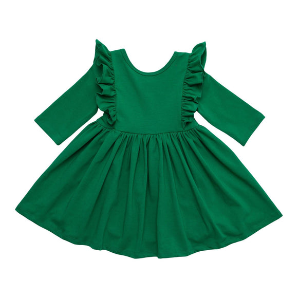 RUFFLE TWIRL DRESS
