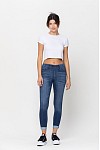 Cello Mid Rise Pull On Crop Skinny