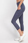Capri Length Yoga Pants W/Pockets