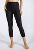 Capri Length Yoga Pants W/Two-Line Inseam