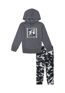UA Fury Camo Hoodie Set Pitch Grey