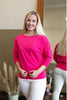 ESSENTIAL 3/4 SLEEVE DOLMAN TOP