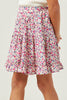 Girls Ditsy Floral Ruffled Tiered Skirt