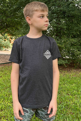 BURLEBO Youth Tee - Camo Diamond Logo