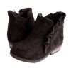 Toddler Black Boots with Ruffles