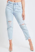 YMI HIGH RISE MOM FIT ANKLE JEAN