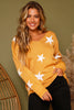 DIFFERENT SIZE STAR SWEATER