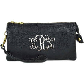 Monogrammable three Compartments Crossbody Bag