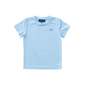 Girl Shirt - Monogram Tee with Sailboats on Light Blue Shirt