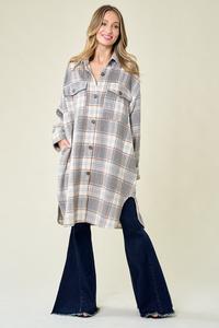 BUTTON DOWN LONG JACKET