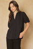 V-neck 1/2 sleeve top