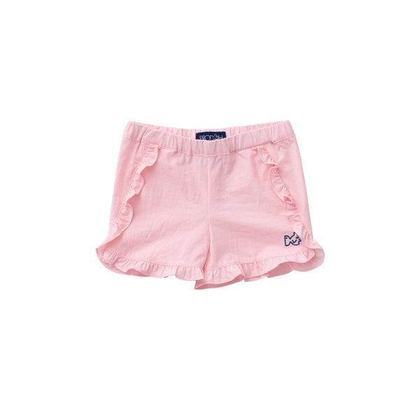 GIRL'S PERFORMANCE RUFFLE SHORT IN ROSE SHADOW
