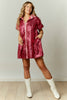 Sequin Tiered Shirt Dress