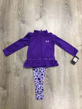 UA YOUNG WILD TRACK SET PURPLE ZEST