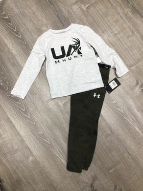 UA HUNT HALFTONE REAPER SET SUMMIT WHITE GREEN