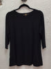 L&B Basic Scoop Neck Tee Top 3/4 Sleeves