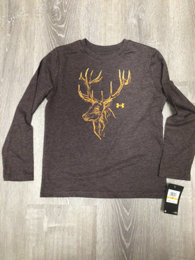 UA DEER MARK LS TEE WALNUT BROWN