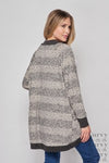 Grey Leopard Cardigan