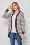 Grey Leopard Cardigan